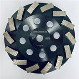 4 - 7 Inch Spiral Turbo Diamond Grinding Wheel For Fast Grind Concrete Mortar - Vortex Diamond