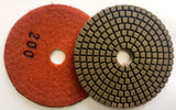 4 Wet Diamond Polishing Pads for DIY Stone Edges and Surface Polishing - Vortex Diamond