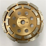 5 inch CSDR double row diamond grinding cup wheel for concrete surface preparation and smoothing