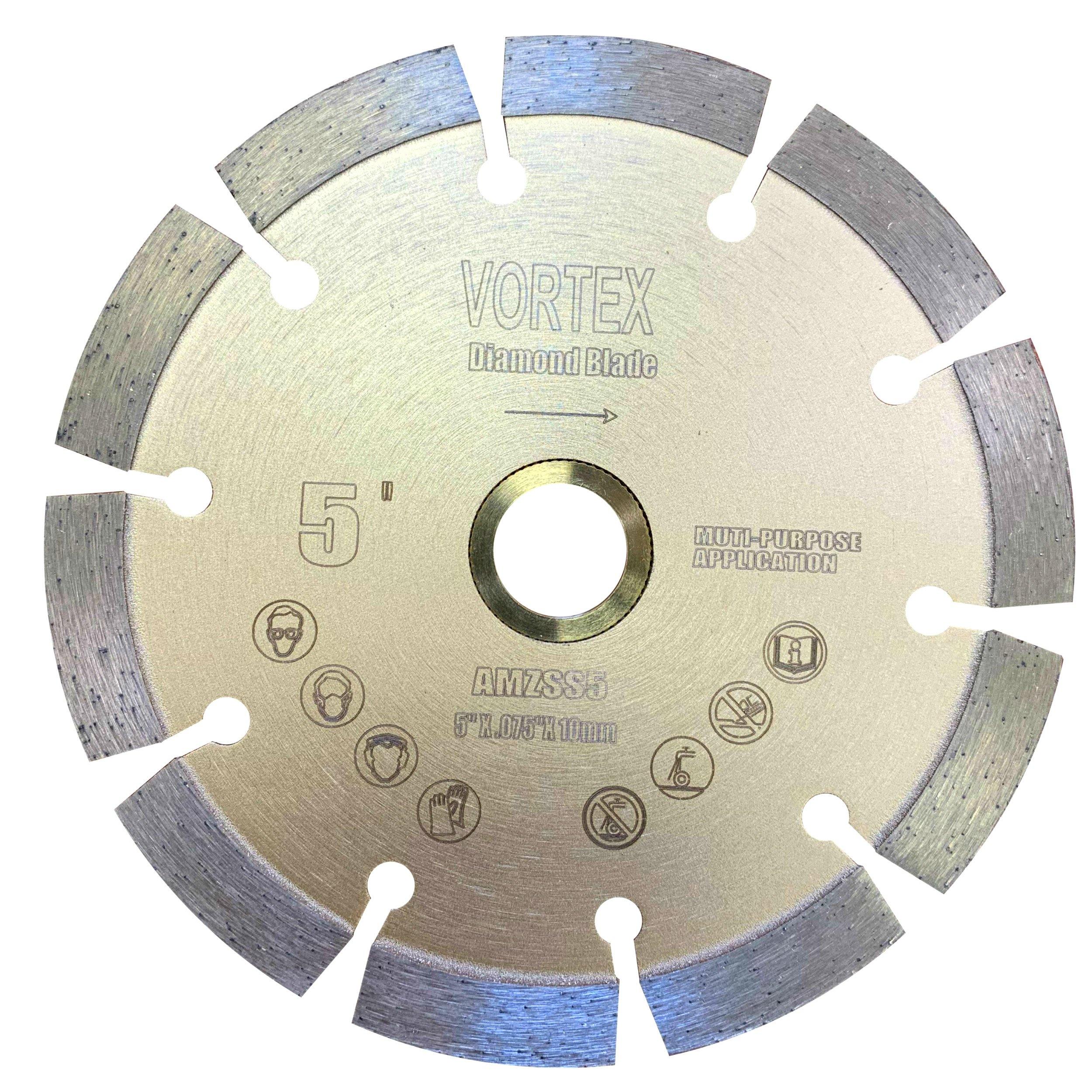 Vortex Diamond VSS Dry or Wet Cutting Segmented Diamond Saw Blades for Concrete Stone Brick Masonry - Vortex Diamond