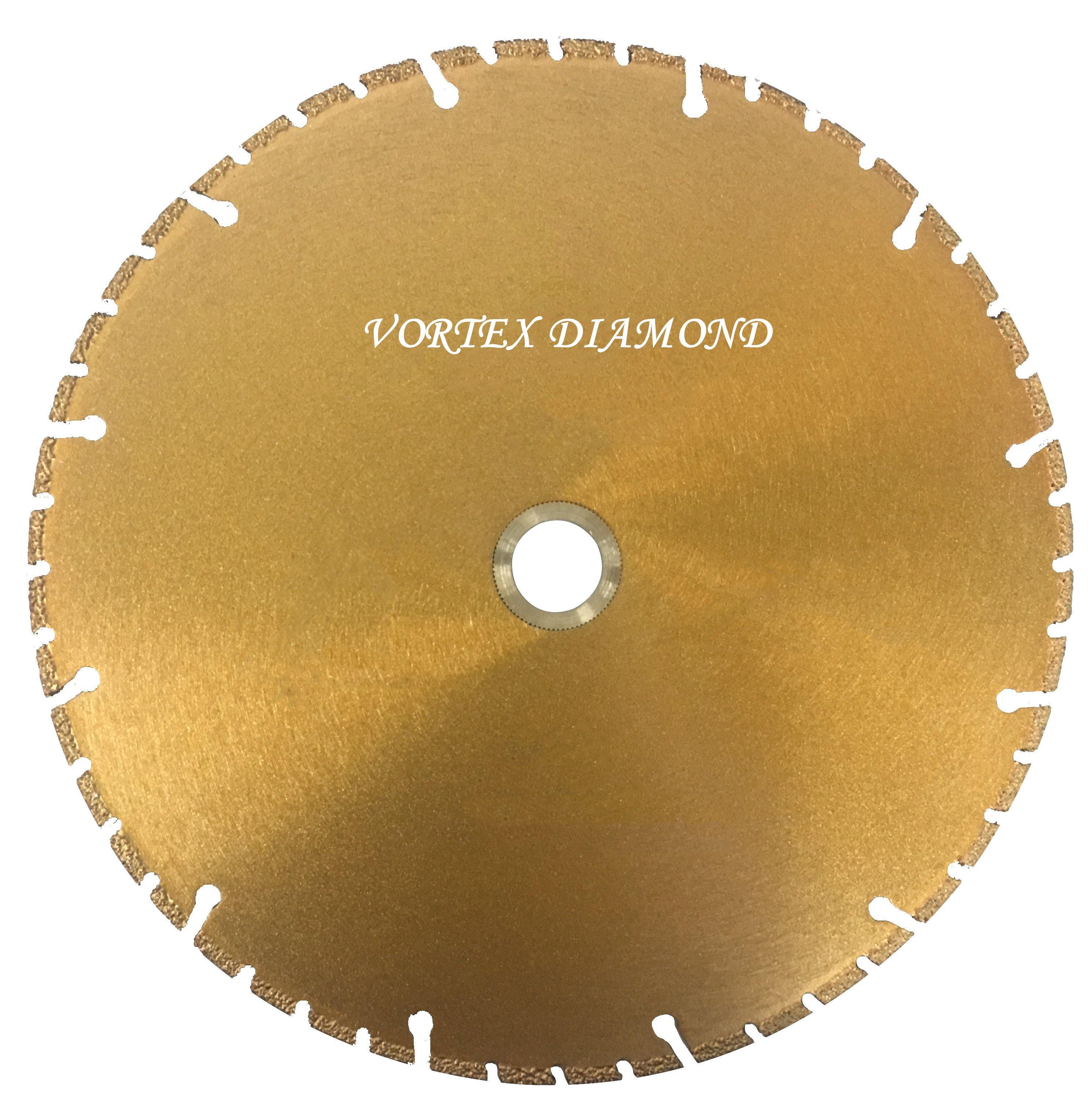 4-10 Inch Vacuum Brazed Diamond Blade For Metal and Plastic Cutting - Vortex Diamond