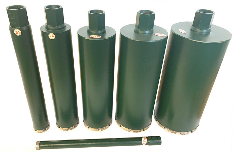 High-Efficiency 1-14 Inch Wet Diamond Core Drill Bits for General Purpose Applications