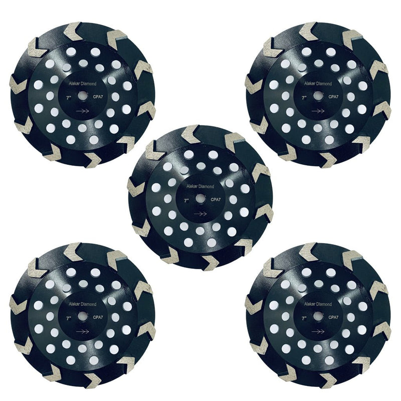 Bulk Package 7 Inch Concrete Diamond Grinding Cup Wheel Collection - Vortex Diamond