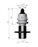 Heavy-duty W6/20X2 2642523 competitor bit for Wirtgen milling machines