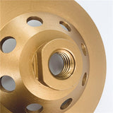 Turbo Diamond Cup Wheel High Diamond Concentration For Aggressive Material Removal - Vortex Diamond