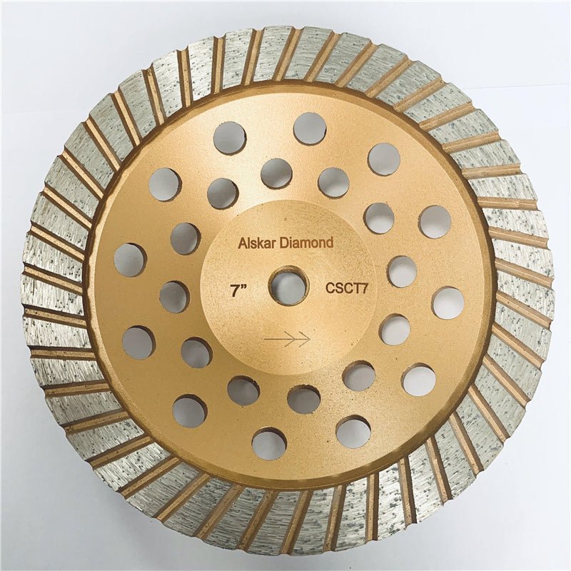 Vortex Diamond CPCT turbo diamond cup wheel for concrete, granite, marble, and mortar grinding