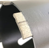 Vortex Diamond 6" Dry Core Drill Bit Laser-Welded High-Diamond Segments for Soft Masonry