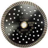 Vortex Diamond Premium Turbo Continuous Rim Blade for granite and stone cutting, 6 inch, narrow turbo rim for smooth cuts
