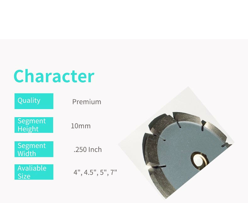 4-7 Inch Tuck Point Saw Blade for Mortar Concrete Routing and Cleaning